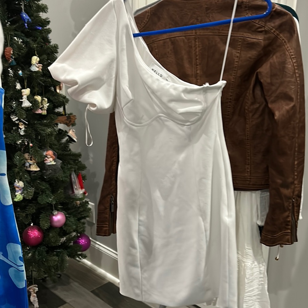 white grad dress